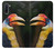 W3876 Colorful Hornbill Hülle Schutzhülle Taschen und Leder Flip für Samsung Galaxy Note 10