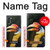 W3876 Colorful Hornbill Hülle Schutzhülle Taschen und Leder Flip für Samsung Galaxy Note 10