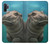 W3871 Cute Baby Hippo Hippopotamus Hülle Schutzhülle Taschen und Leder Flip für Samsung Galaxy Note 10 Plus
