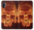 W3881 Fire Skull Hülle Schutzhülle Taschen und Leder Flip für Samsung Galaxy Note 10 Plus