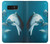 W3878 Dolphin Hülle Schutzhülle Taschen und Leder Flip für Note 8 Samsung Galaxy Note8
