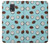 W3860 Coconut Dot Pattern Hülle Schutzhülle Taschen und Leder Flip für Samsung Galaxy Note 4