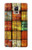W3861 Colorful Container Block Hülle Schutzhülle Taschen und Leder Flip für Samsung Galaxy Note 4