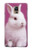 W3870 Cute Baby Bunny Hülle Schutzhülle Taschen und Leder Flip für Samsung Galaxy Note 4