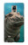 W3871 Cute Baby Hippo Hippopotamus Hülle Schutzhülle Taschen und Leder Flip für Samsung Galaxy Note 4