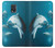 W3878 Dolphin Hülle Schutzhülle Taschen und Leder Flip für Samsung Galaxy Note 4