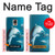 W3878 Dolphin Hülle Schutzhülle Taschen und Leder Flip für Samsung Galaxy Note 4