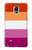 W3887 Lesbian Pride Flag Hülle Schutzhülle Taschen und Leder Flip für Samsung Galaxy Note 4