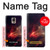 W3897 Red Nebula Space Hülle Schutzhülle Taschen und Leder Flip für Samsung Galaxy Note 4