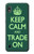 W3862 Keep Calm and Trade On Hülle Schutzhülle Taschen und Leder Flip für Samsung Galaxy A10