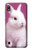 W3870 Cute Baby Bunny Hülle Schutzhülle Taschen und Leder Flip für Samsung Galaxy A10
