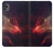 W3897 Red Nebula Space Hülle Schutzhülle Taschen und Leder Flip für Samsung Galaxy A10