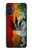 W3890 Reggae Rasta Flag Smoke Hülle Schutzhülle Taschen und Leder Flip für Samsung Galaxy A13 5G