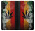 W3890 Reggae Rasta Flag Smoke Hülle Schutzhülle Taschen und Leder Flip für Samsung Galaxy A13 5G