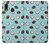 W3860 Coconut Dot Pattern Hülle Schutzhülle Taschen und Leder Flip für Samsung Galaxy A20, Galaxy A30