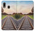 W3866 Railway Straight Train Track Hülle Schutzhülle Taschen und Leder Flip für Samsung Galaxy A20, Galaxy A30