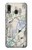 W3882 Flying Enroute Chart Hülle Schutzhülle Taschen und Leder Flip für Samsung Galaxy A20, Galaxy A30