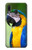 W3888 Macaw Face Bird Hülle Schutzhülle Taschen und Leder Flip für Samsung Galaxy A20, Galaxy A30