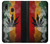 W3890 Reggae Rasta Flag Smoke Hülle Schutzhülle Taschen und Leder Flip für Samsung Galaxy A20, Galaxy A30