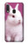 W3870 Cute Baby Bunny Hülle Schutzhülle Taschen und Leder Flip für Samsung Galaxy A20e