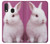 W3870 Cute Baby Bunny Hülle Schutzhülle Taschen und Leder Flip für Samsung Galaxy A20e