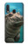 W3871 Cute Baby Hippo Hippopotamus Hülle Schutzhülle Taschen und Leder Flip für Samsung Galaxy A20e