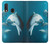 W3878 Dolphin Hülle Schutzhülle Taschen und Leder Flip für Samsung Galaxy A20e