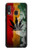 W3890 Reggae Rasta Flag Smoke Hülle Schutzhülle Taschen und Leder Flip für Samsung Galaxy A20e