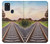 W3866 Railway Straight Train Track Hülle Schutzhülle Taschen und Leder Flip für Samsung Galaxy A21s