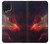 W3897 Red Nebula Space Hülle Schutzhülle Taschen und Leder Flip für Samsung Galaxy A22 4G