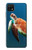 W3899 Sea Turtle Hülle Schutzhülle Taschen und Leder Flip für Samsung Galaxy A22 5G