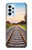 W3866 Railway Straight Train Track Hülle Schutzhülle Taschen und Leder Flip für Samsung Galaxy A23