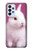 W3870 Cute Baby Bunny Hülle Schutzhülle Taschen und Leder Flip für Samsung Galaxy A23