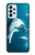 W3878 Dolphin Hülle Schutzhülle Taschen und Leder Flip für Samsung Galaxy A23