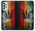 W3890 Reggae Rasta Flag Smoke Hülle Schutzhülle Taschen und Leder Flip für Samsung Galaxy A23
