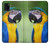 W3888 Macaw Face Bird Hülle Schutzhülle Taschen und Leder Flip für Samsung Galaxy A31