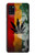 W3890 Reggae Rasta Flag Smoke Hülle Schutzhülle Taschen und Leder Flip für Samsung Galaxy A31