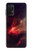 W3897 Red Nebula Space Hülle Schutzhülle Taschen und Leder Flip für Samsung Galaxy A32 4G