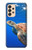 W3898 Sea Turtle Hülle Schutzhülle Taschen und Leder Flip für Samsung Galaxy A33 5G