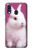 W3870 Cute Baby Bunny Hülle Schutzhülle Taschen und Leder Flip für Samsung Galaxy A40