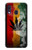 W3890 Reggae Rasta Flag Smoke Hülle Schutzhülle Taschen und Leder Flip für Samsung Galaxy A40