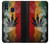 W3890 Reggae Rasta Flag Smoke Hülle Schutzhülle Taschen und Leder Flip für Samsung Galaxy A40