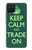 W3862 Keep Calm and Trade On Hülle Schutzhülle Taschen und Leder Flip für Samsung Galaxy A42 5G