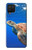 W3898 Sea Turtle Hülle Schutzhülle Taschen und Leder Flip für Samsung Galaxy A42 5G