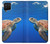 W3898 Sea Turtle Hülle Schutzhülle Taschen und Leder Flip für Samsung Galaxy A42 5G