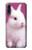W3870 Cute Baby Bunny Hülle Schutzhülle Taschen und Leder Flip für Samsung Galaxy A50