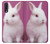 W3870 Cute Baby Bunny Hülle Schutzhülle Taschen und Leder Flip für Samsung Galaxy A50