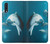 W3878 Dolphin Hülle Schutzhülle Taschen und Leder Flip für Samsung Galaxy A50