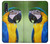 W3888 Macaw Face Bird Hülle Schutzhülle Taschen und Leder Flip für Samsung Galaxy A50