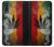 W3890 Reggae Rasta Flag Smoke Hülle Schutzhülle Taschen und Leder Flip für Samsung Galaxy A50